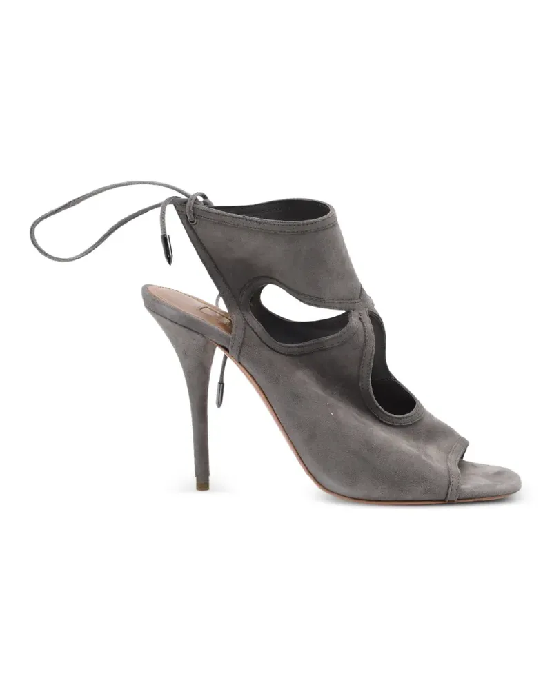 Aquazzura Sexy Thing suede sandals - Grau Grau