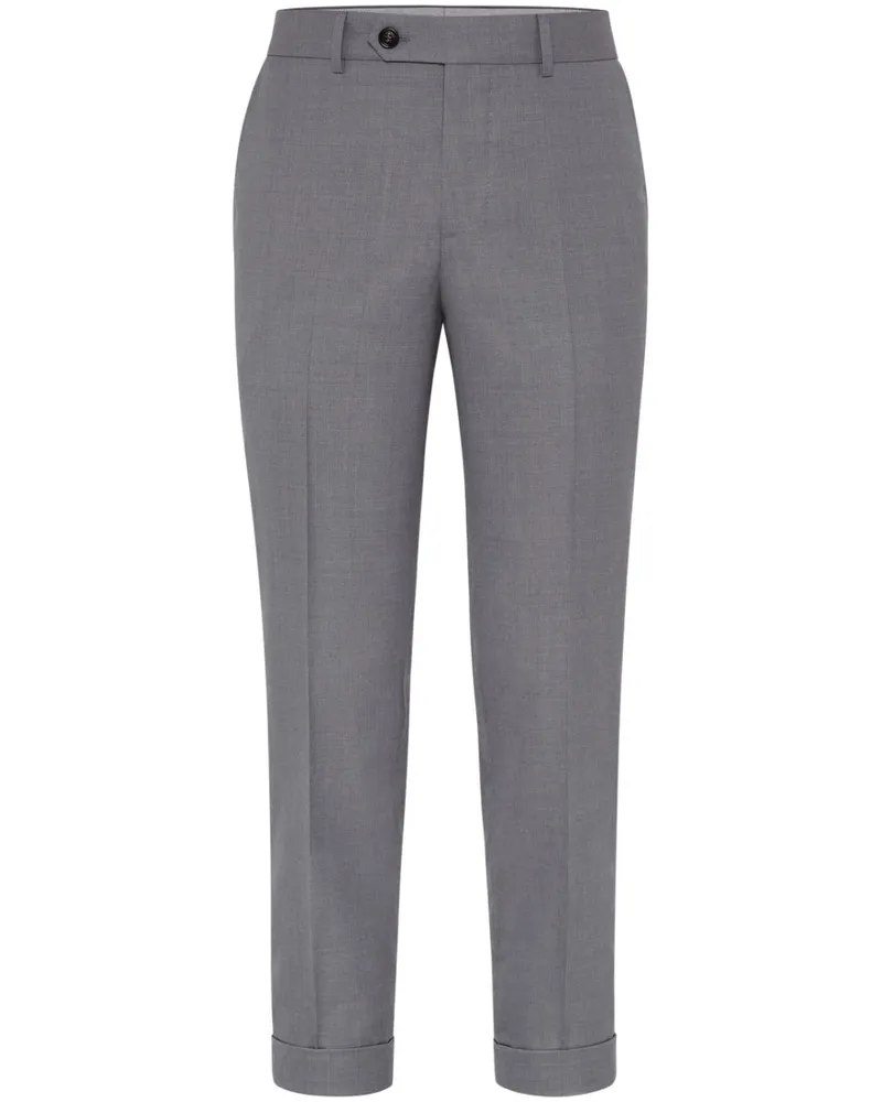 Brunello Cucinelli Halbhohe Hose - Grau Grau