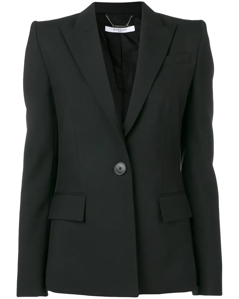 Givenchy Einreihiger Blazer - Schwarz Schwarz