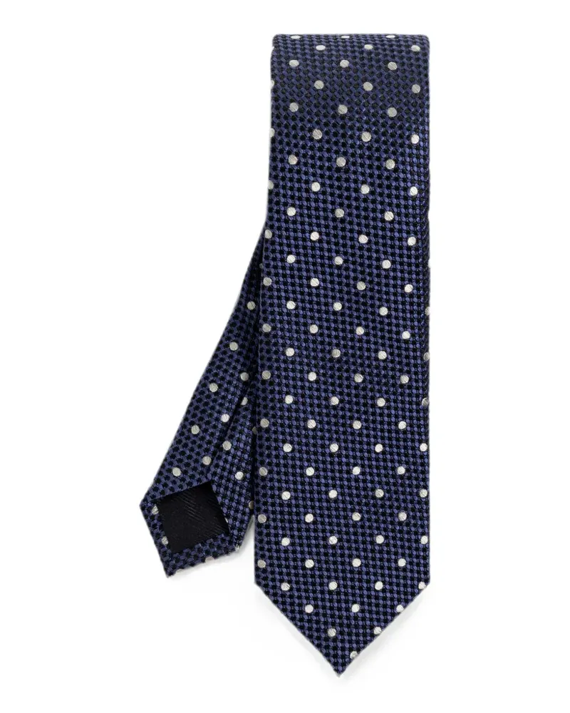 Tom Ford polka-dot silk tie - Blau Blau