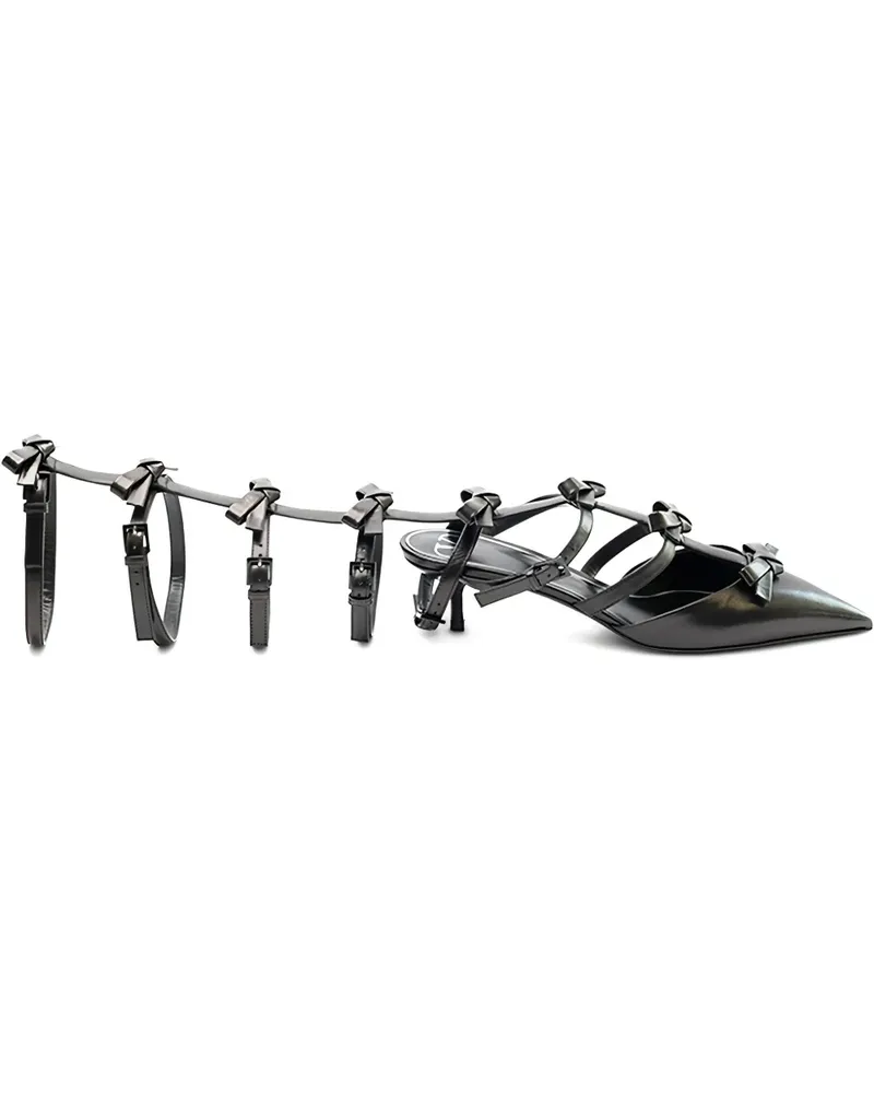 Valentino Garavani bow-strap pumps - Schwarz Schwarz