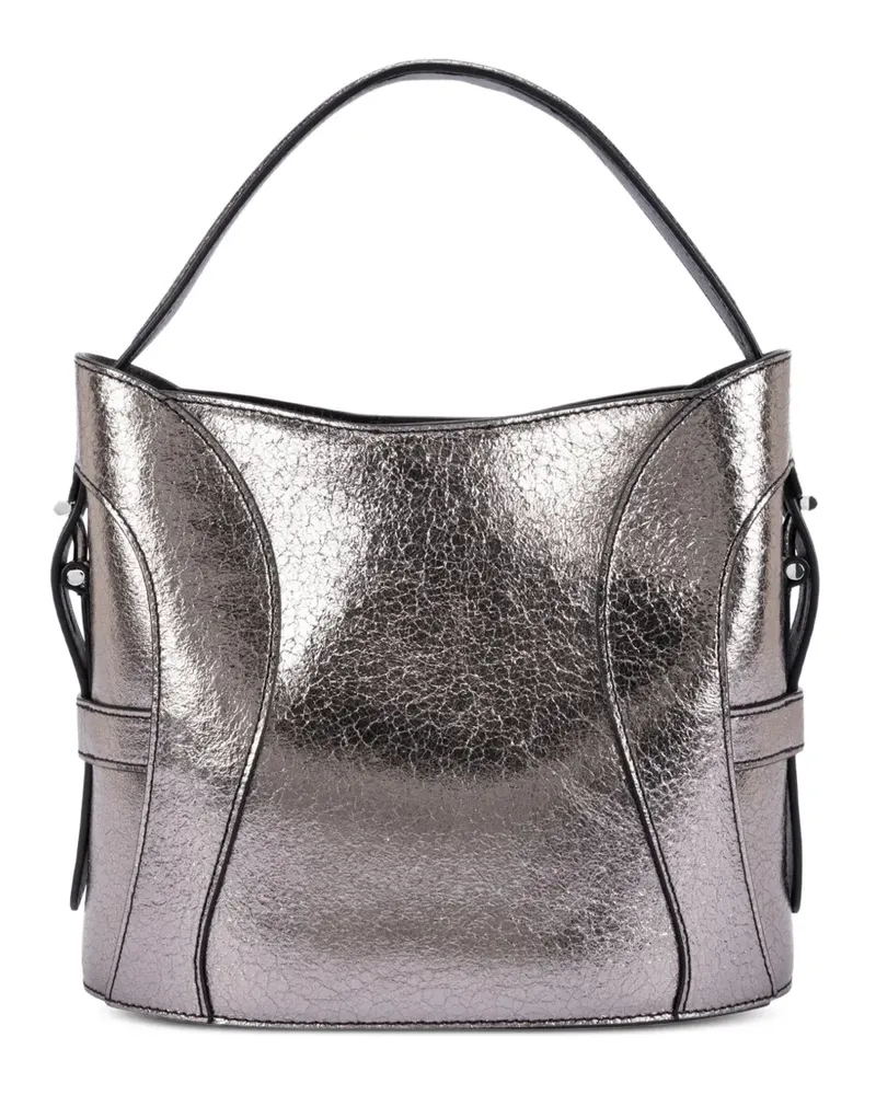 Aigner Kleine Deborah Schultertasche im Metallic-Look - Silber Silber