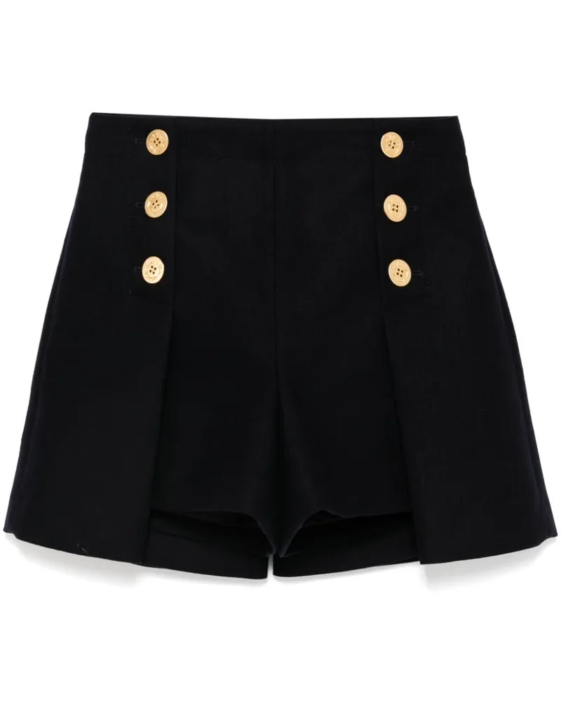 Sacai Klassische Shorts mit Falten - Blau Blau