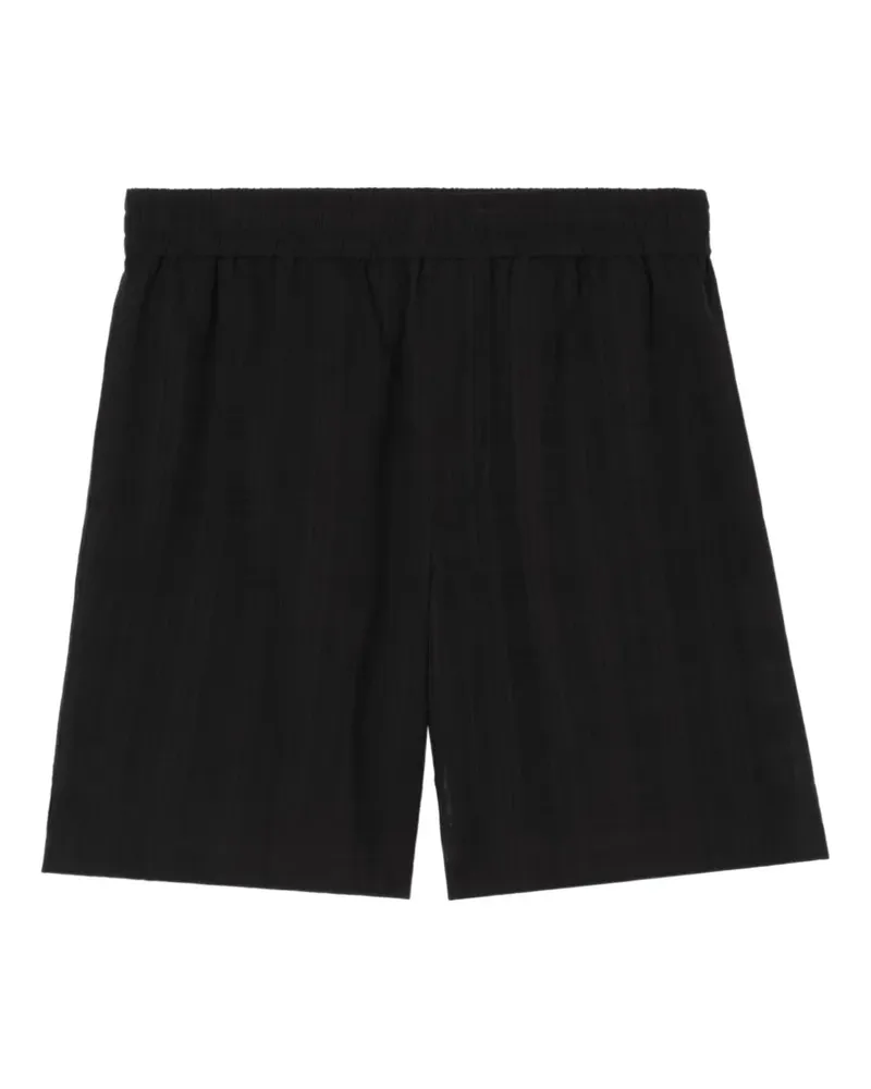 Burberry Karierte Voile-Shorts - Schwarz Schwarz