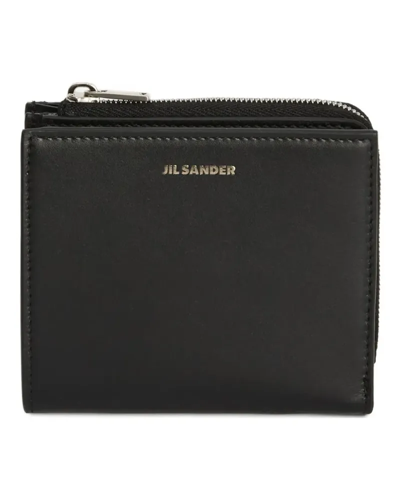 Jil Sander embossed mini wallet - Schwarz Schwarz