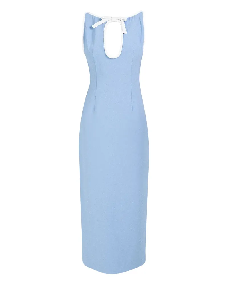 Rowen Rose hole-detail maxi dress - Blau Blau