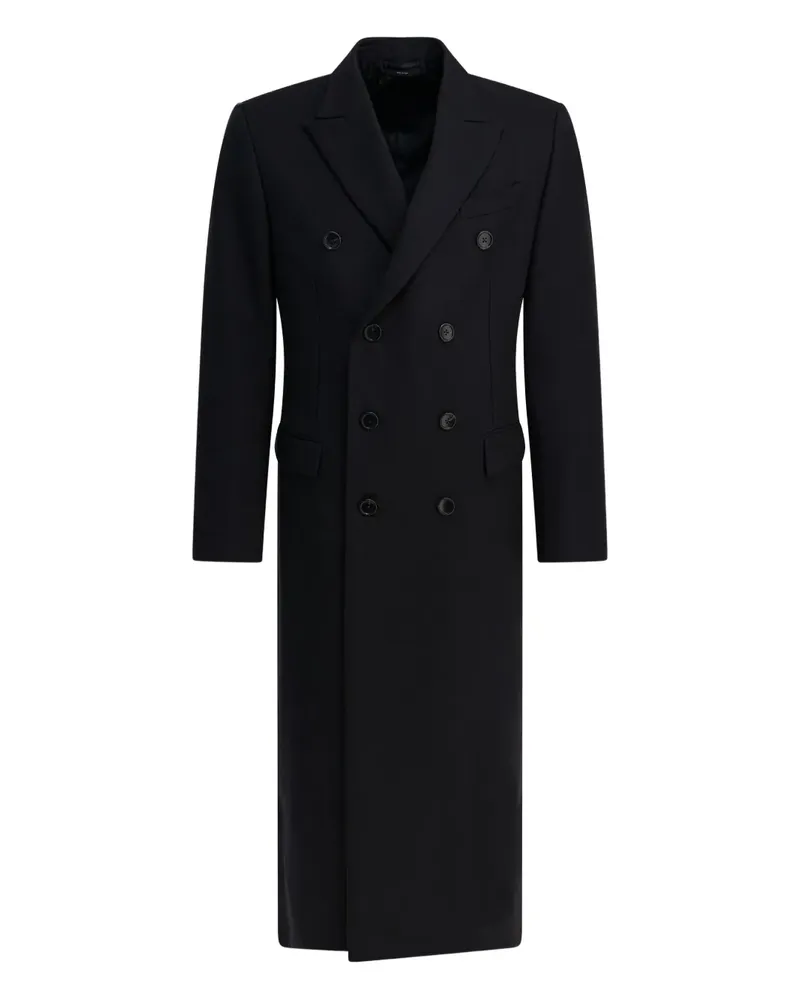 Tom Ford Doppelreihiger Mantel - Schwarz Schwarz