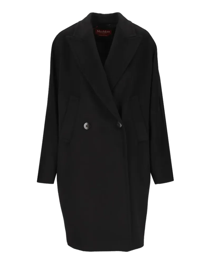 Max Mara peak-lapel double-breasted coat - Schwarz Schwarz