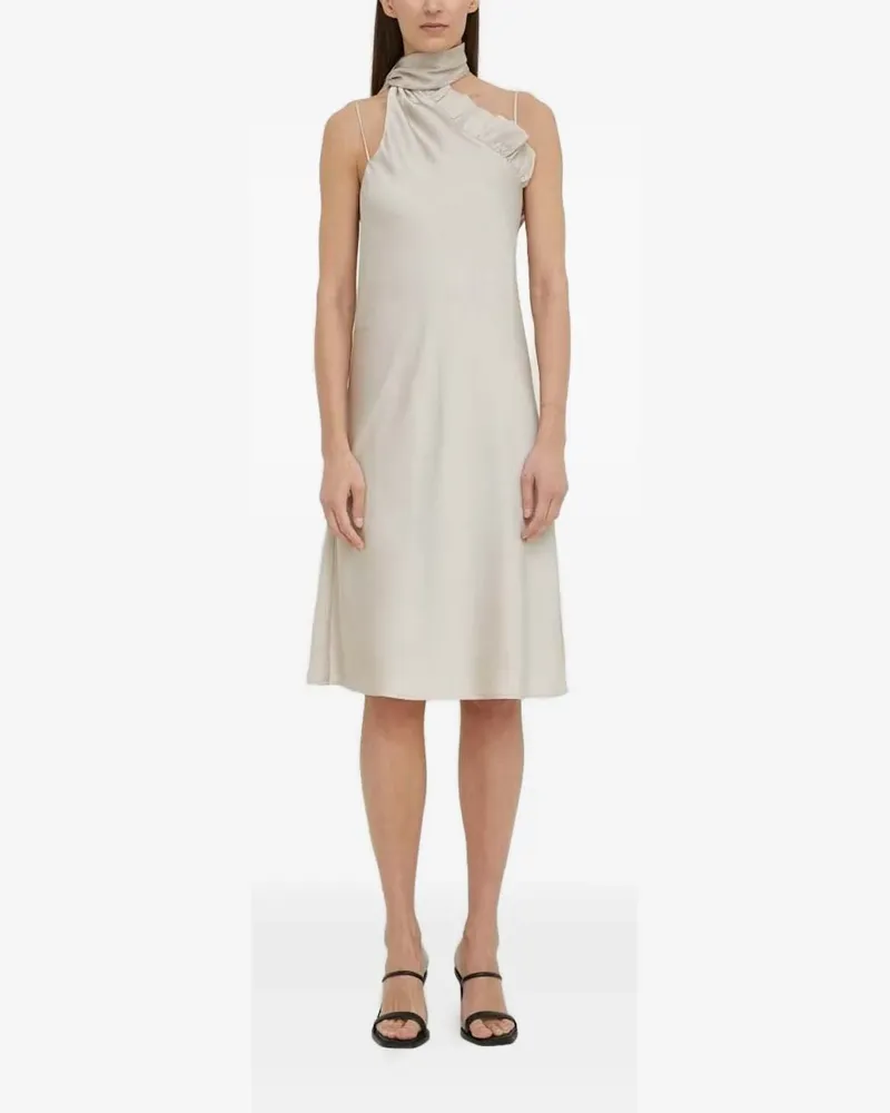 BRUUNS BAZAAR Kleid mit Neckholder-Ausschnitt - Nude Nude