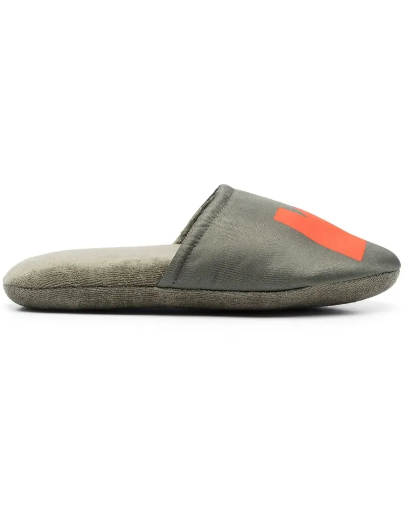 OFF-WHITE Slipper mit Arrows-Motiv - Grün Grün