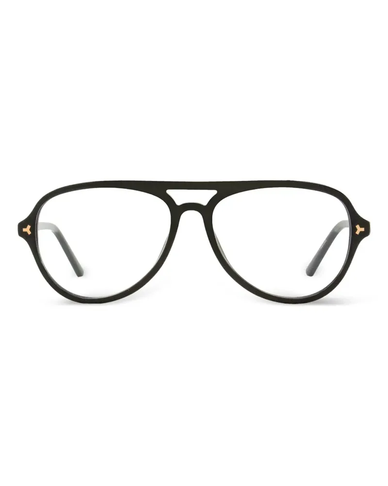 Bally Klassische Pilotenbrille - Schwarz Schwarz