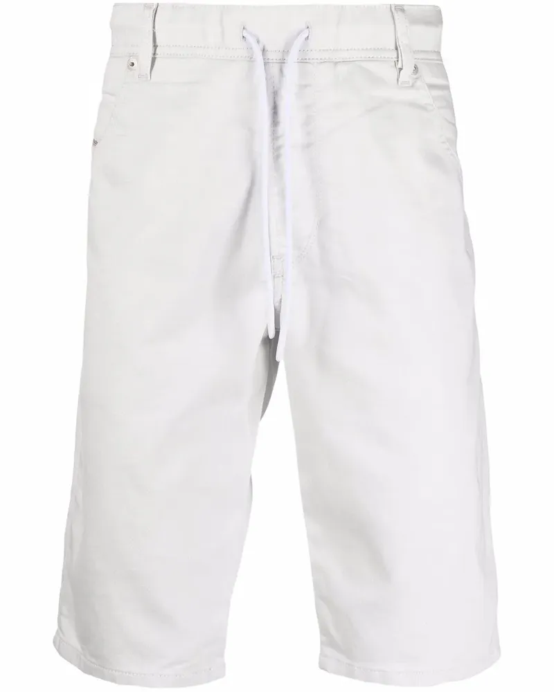 Diesel Jeans-Shorts mit Kordelzug - Weiß Weiß
