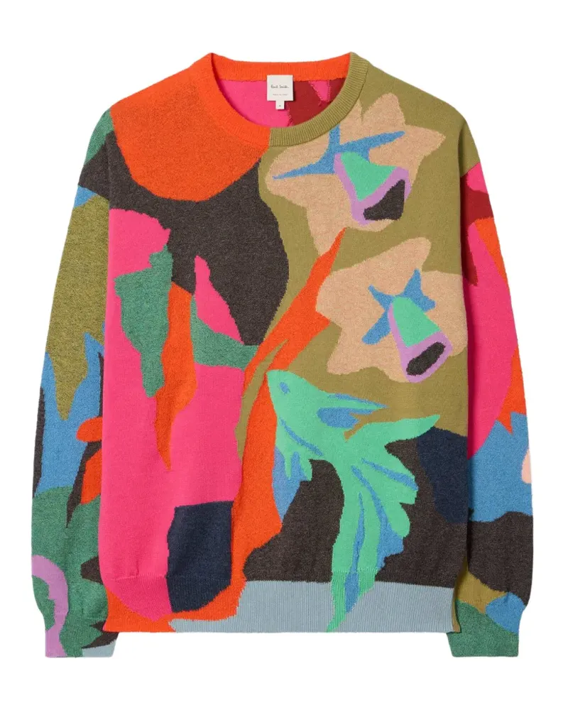 Paul Smith River Collage sweater - Orange Orange