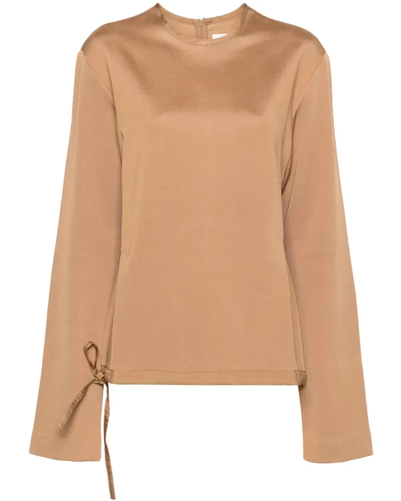Jil Sander Sweatshirt mit rundem Ausschnitt - Braun Braun