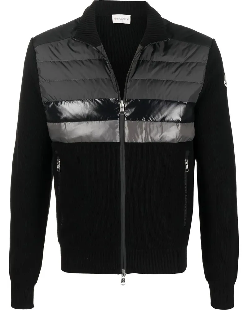 Moncler Daunenjacke mit Reißverschluss - Schwarz Schwarz
