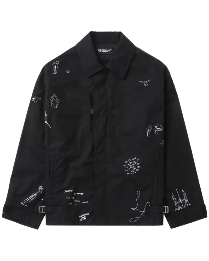 Undercover Klassische Hemdjacke - Schwarz Schwarz