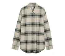 Kariertes Blakely Button-down-Hemd - Nude