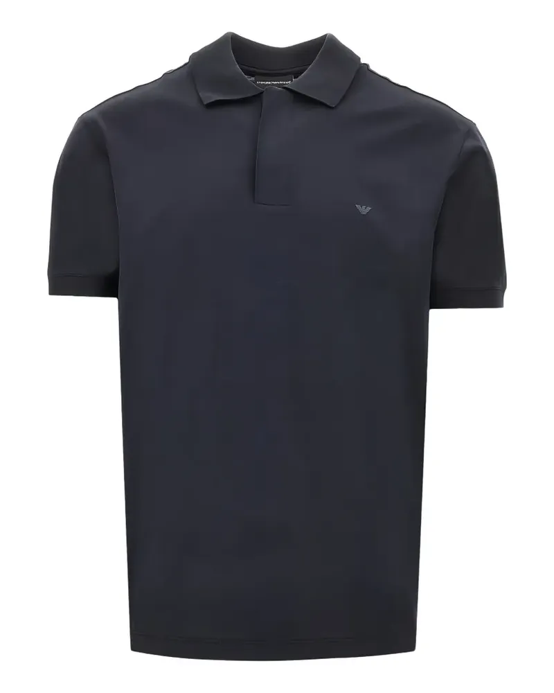 Emporio Armani Poloshirt mit Logo-Stickerei - Blau Blau