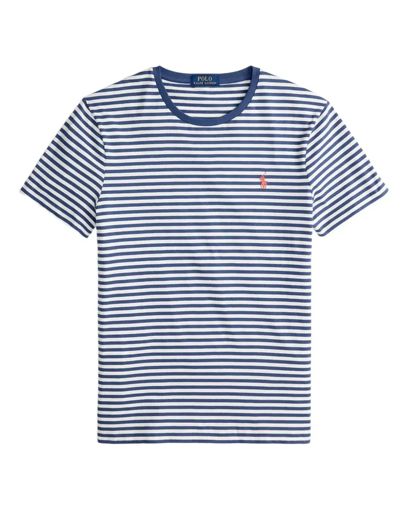 Ralph Lauren Gestreiftes T-Shirt - Blau Blau