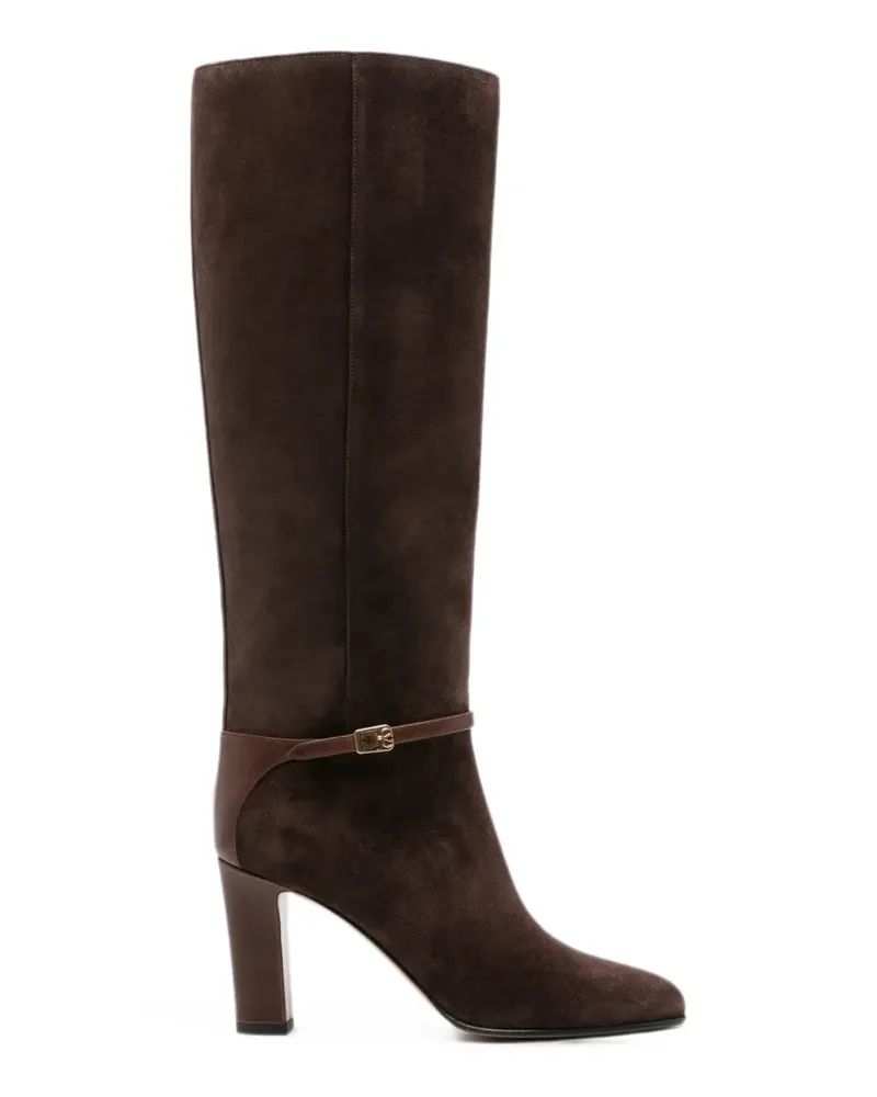 Valentino Garavani Pattie VLogo Signature Stiefel mit Schnalle - Braun Braun
