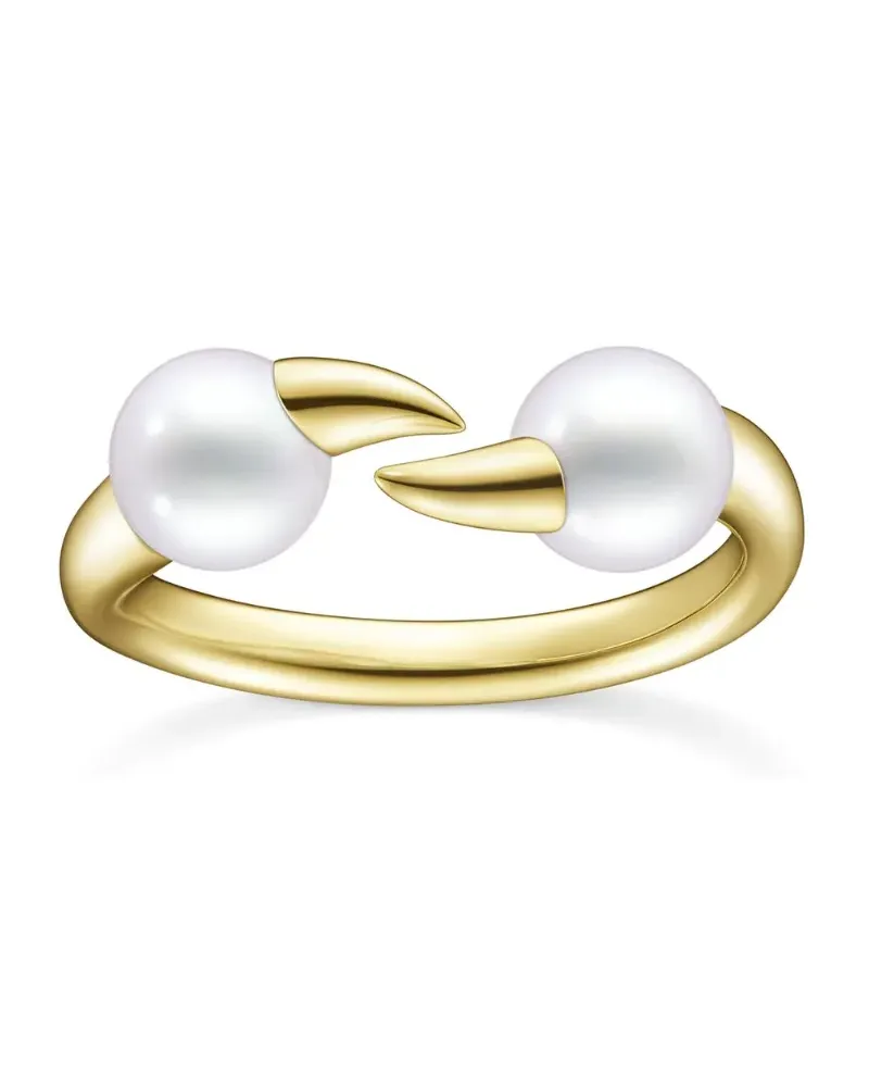 TASAKI 18kt Collection Line Balance Gelbgoldring mit Perle Gold