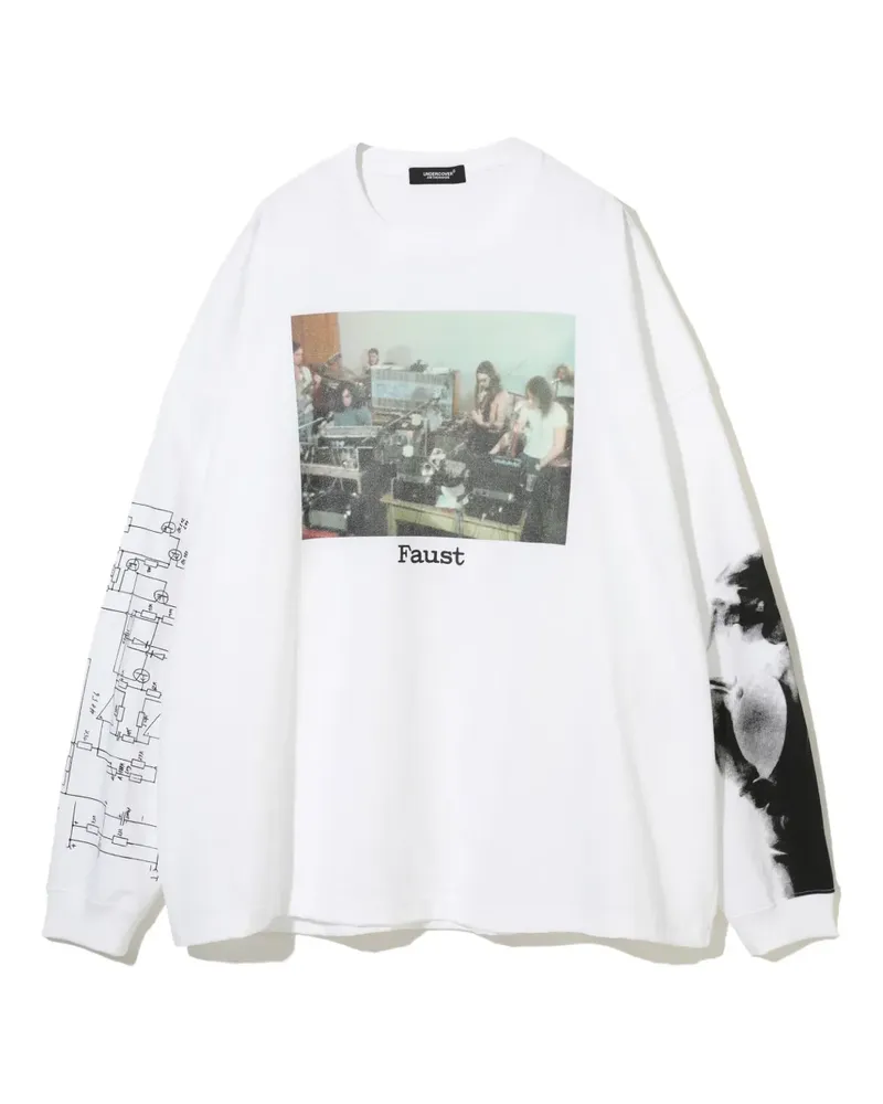 Undercover Pullover mit Faust-Print - Weiß Weiß