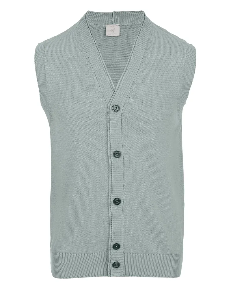 Eleventy Geknöpfte Weste mit V-Ausschnitt - Grau Grau