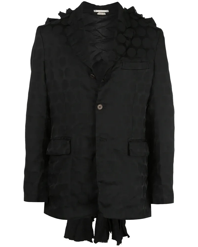 Comme des Garçons Blazer mit Rüschen - Schwarz Schwarz