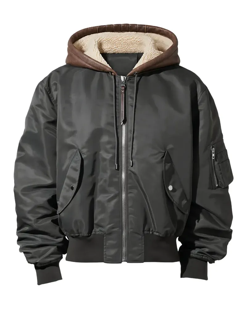 J.W.Anderson hooded bomber jacket - Grün Grün