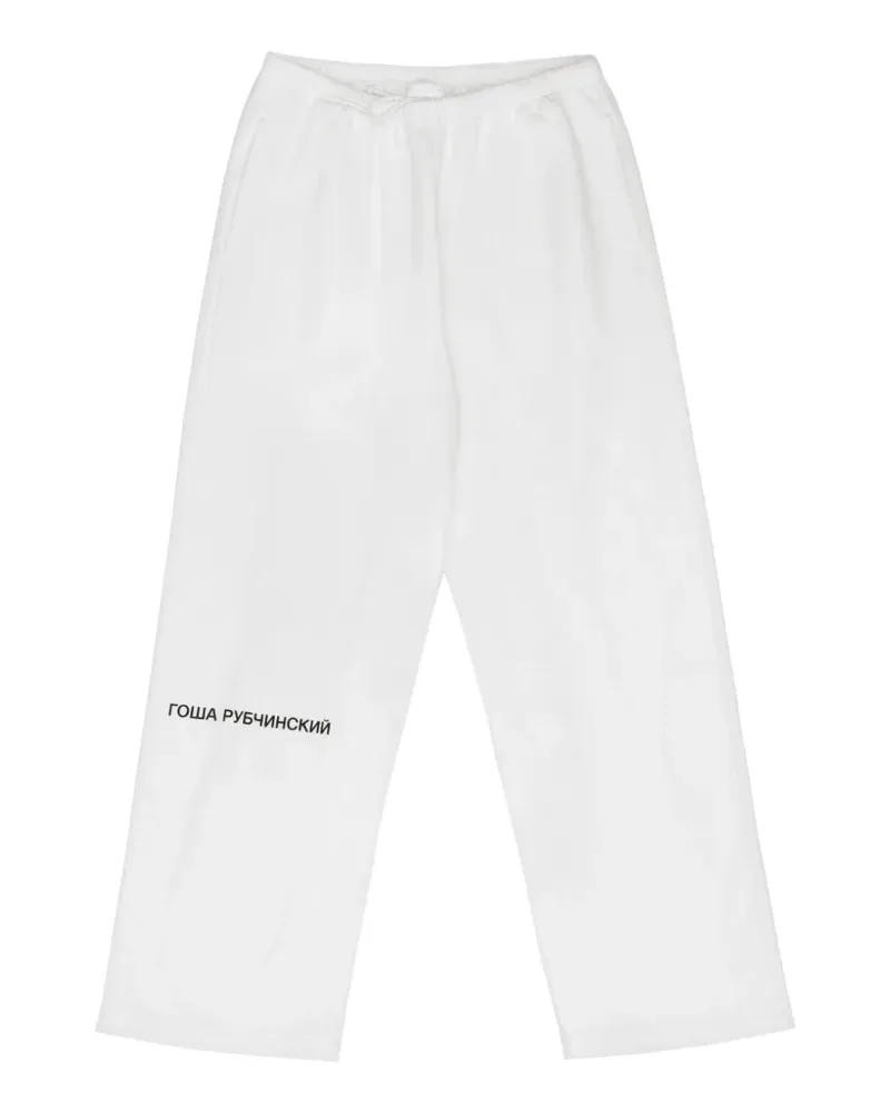 Gosha Rubchinskiy logo-print track pants - Weiß Weiß