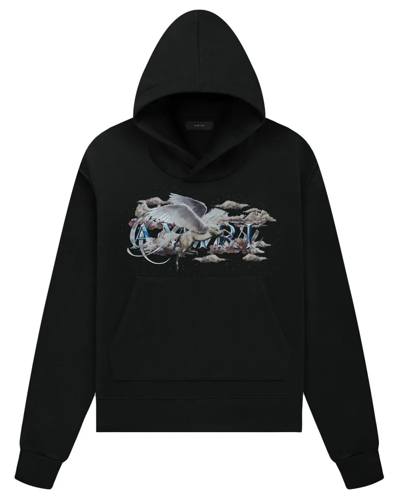 Amiri Hoodie mit grafischem Print Schwarz