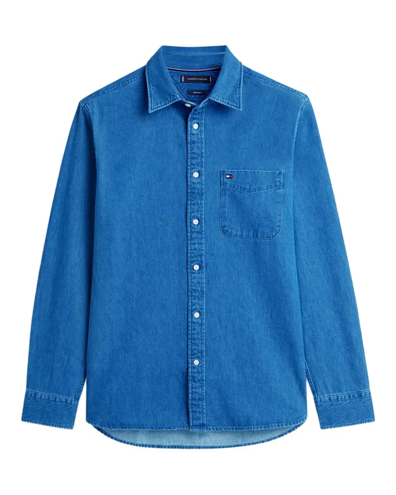 Tommy Hilfiger chest-pocket long-sleeved shirt - Blau Blau