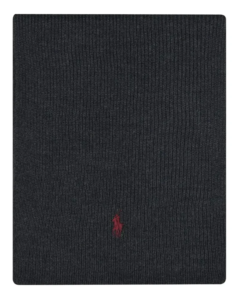 Ralph Lauren logo-embroidered scarf - Grau Grau