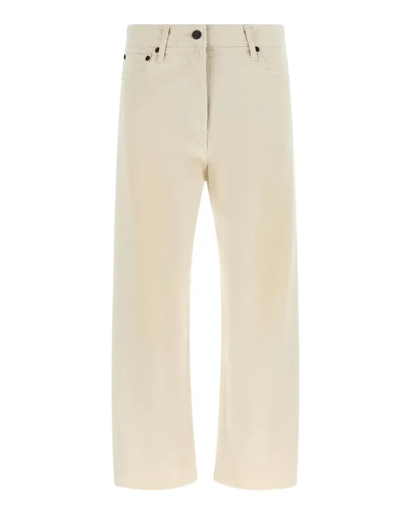 The Row Ungesäumte Fortino Straight-Leg-Jeans - Nude Nude