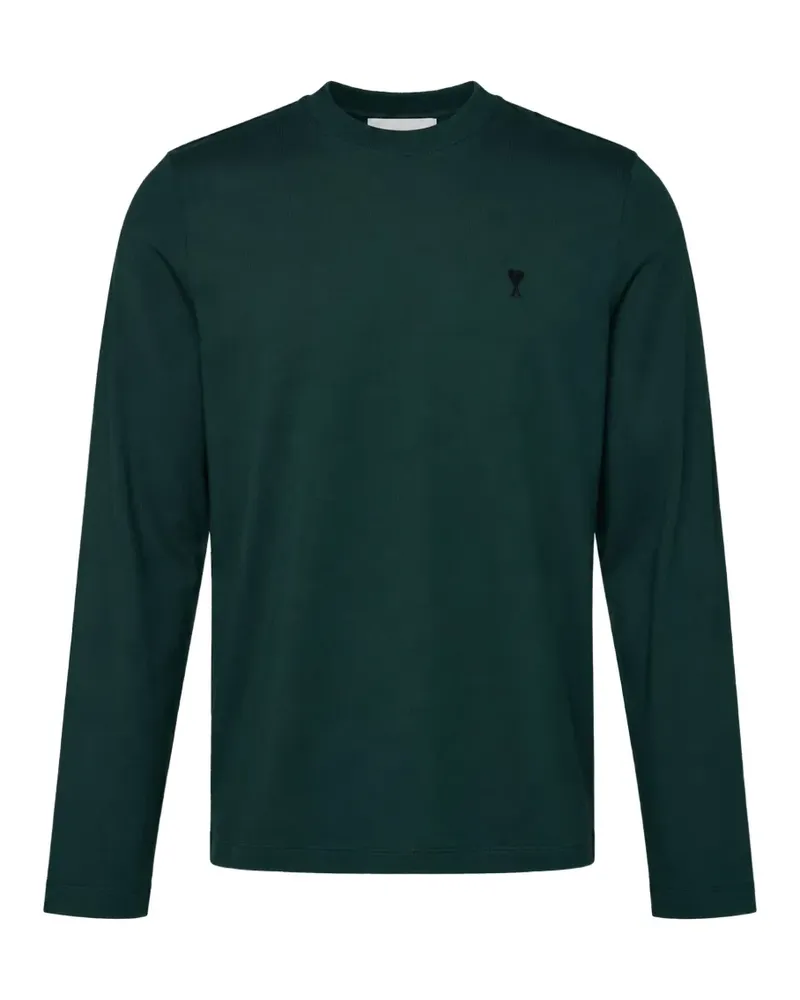 AMI Paris Ami de Coeur Langarmshirt - Grün Grün