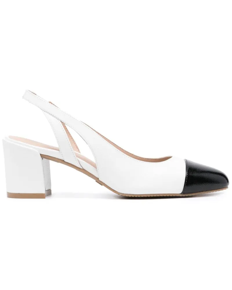 Stuart Weitzman Sleek Pumps mit Slingback-Riemen 60mm - Weiß Weiß