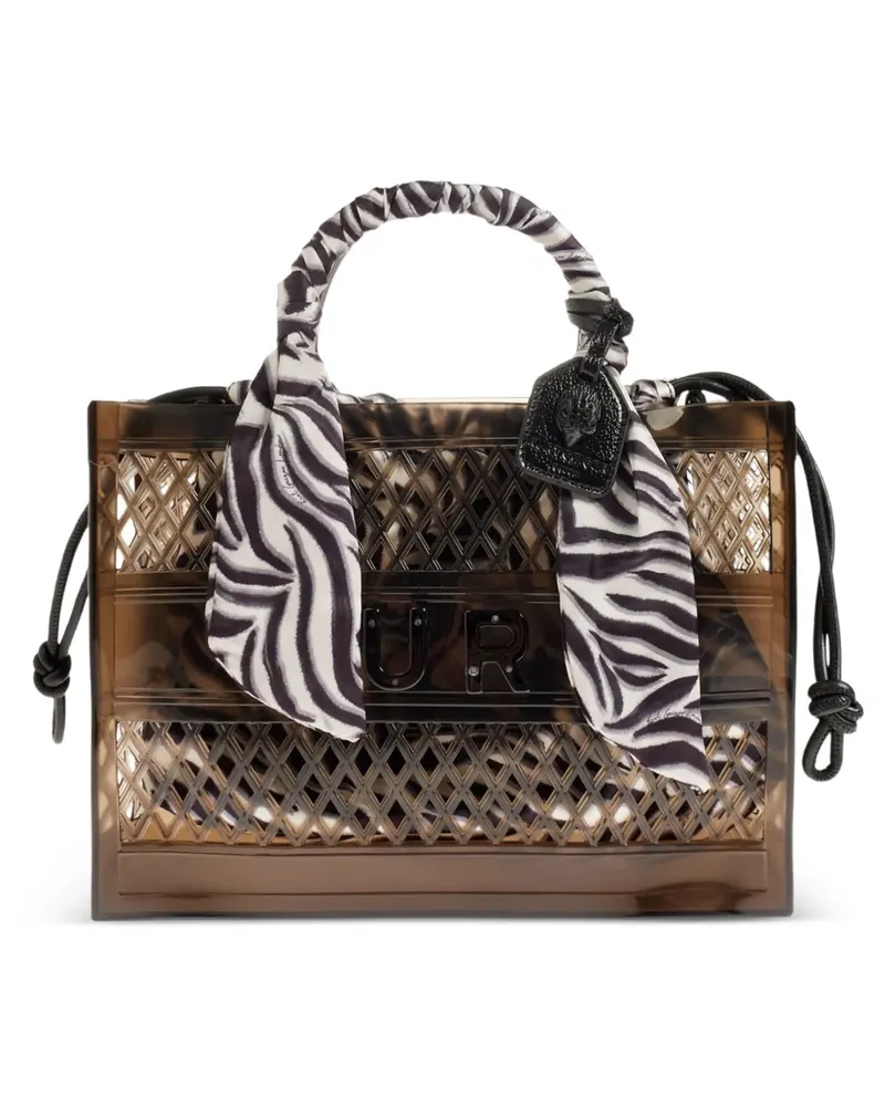 Kurt Geiger zebra-print tote bag - Braun Braun