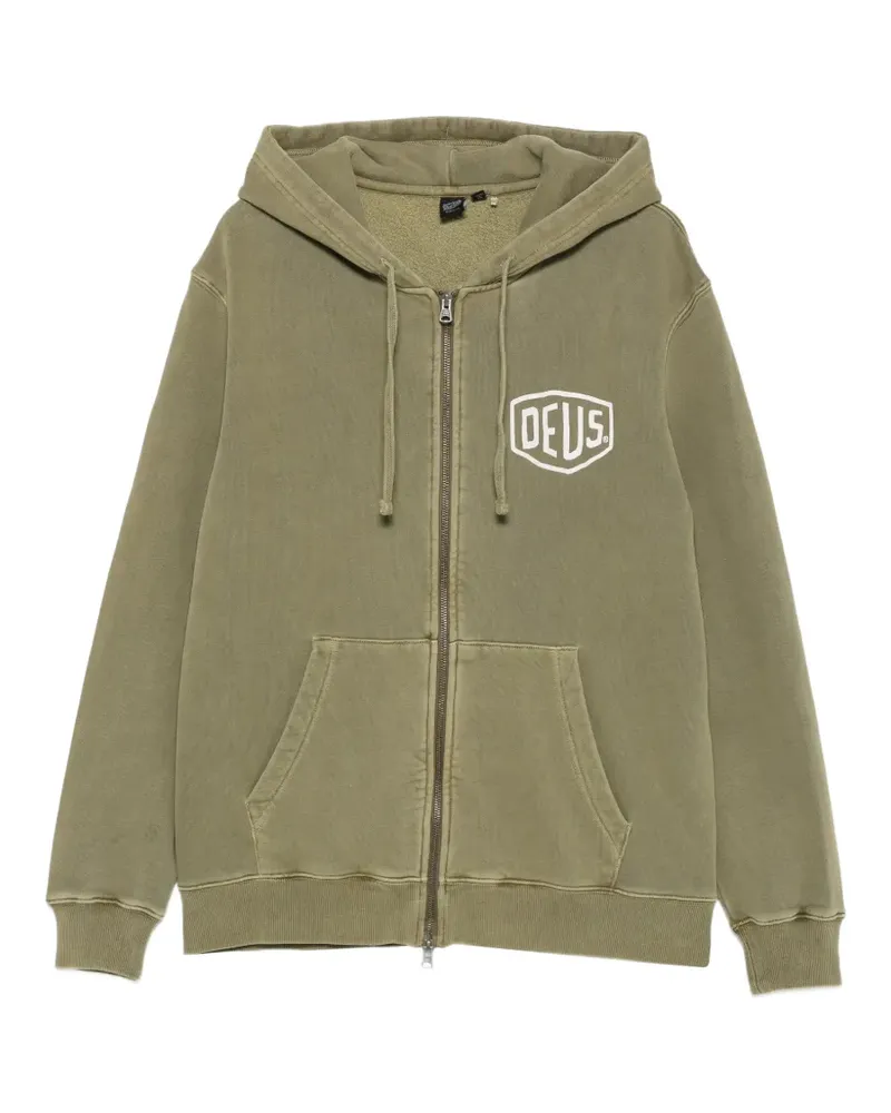 Deus Ex Machina Shield Hoodie mit Logo - Grün Grün
