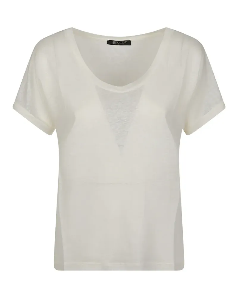 ARAGONA scoop-neck t-shirt - Nude Nude