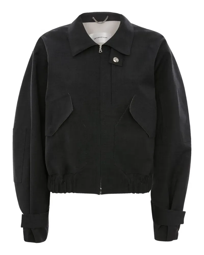 Victoria Beckham Bomberjacke mit Reißverschluss - Grau Grau