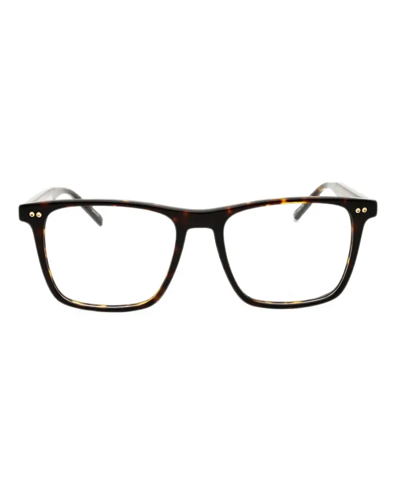 Tommy Hilfiger Eckige Brille in Schildpattoptik - Braun Braun