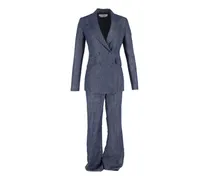 Doppelreihiger Angela Anzug - Blau