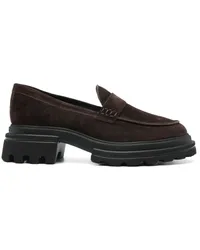 Hogan Loafer aus Wildleder Braun