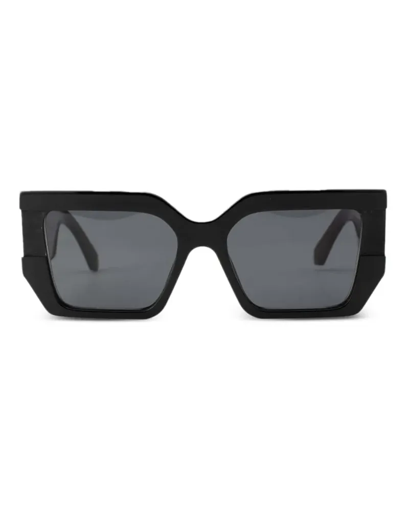 OFF-WHITE square-frame logo-detail sunglasses - Schwarz Schwarz