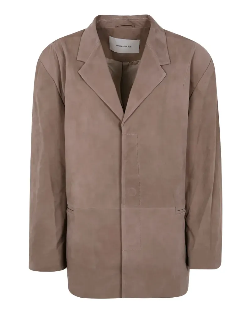 Entire Studios single-breasted coat - Braun Braun
