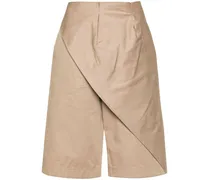 Shorts mit Falten - Nude