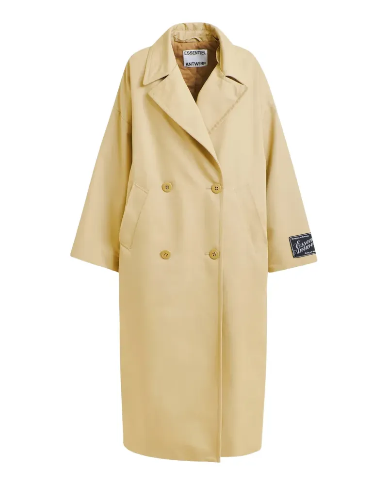 Essentiel double-breasted trench coat - Nude Nude