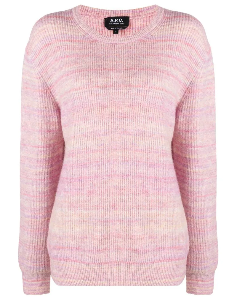 A.P.C. Melierter Pullover Rosa