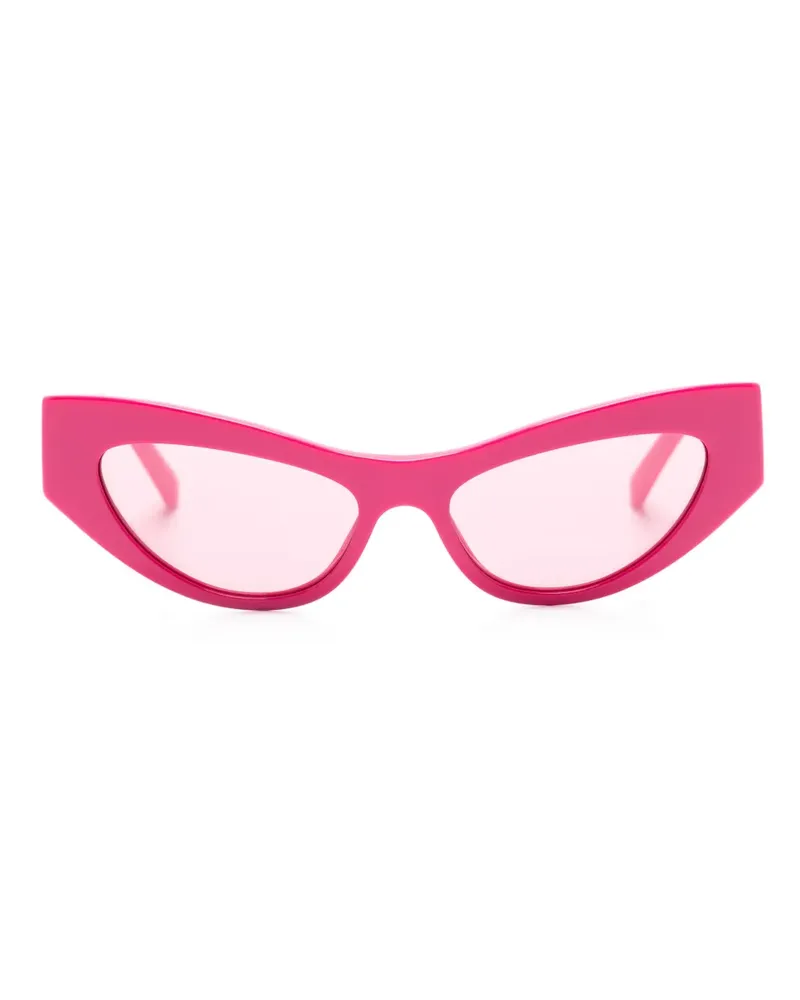 Dolce & Gabbana Cat-Eye-Sonnenbrille mit Logo - Rosa Rosa