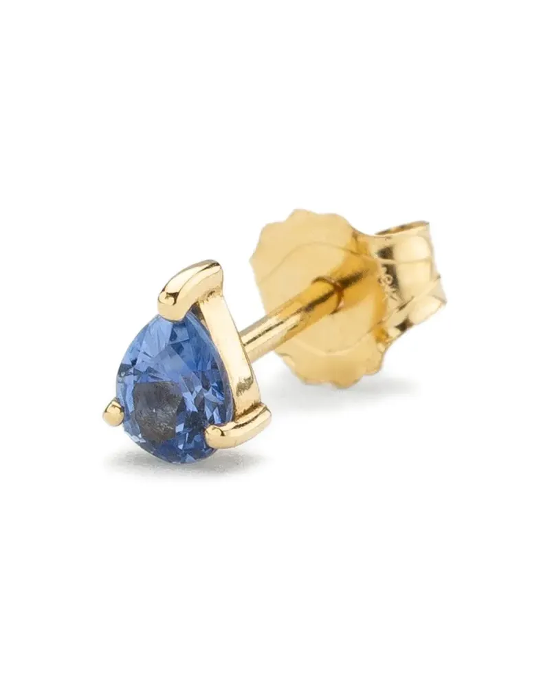 WHITE BIRD 18K yellow gold Pear sapphire earring Gold